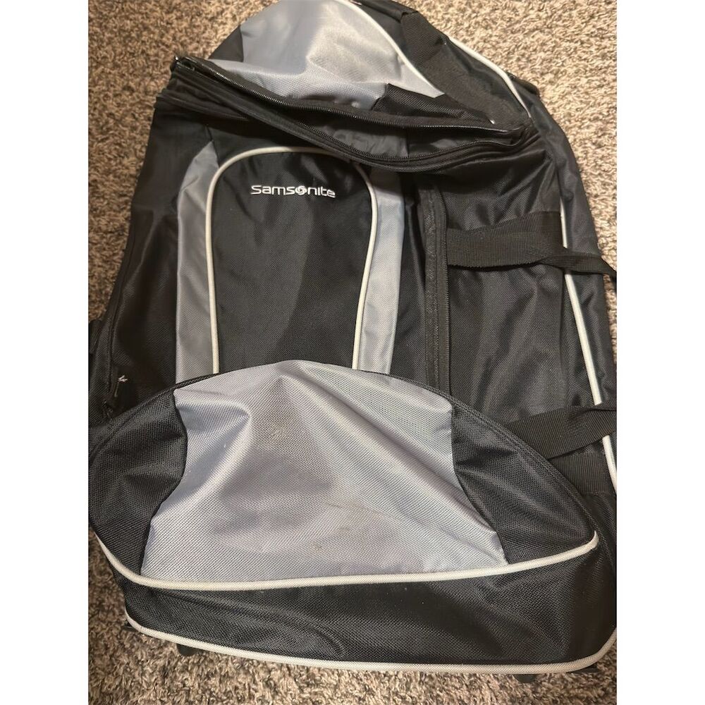 Samsonite Andante 2 22" Wheeled Duffel Bag Black/Grey Travel Luggage